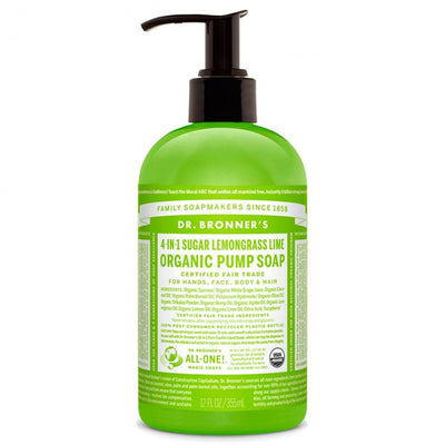 Jabón de Manos Dr Bronner's 4 in 1 Lemongrass Lime 355 ml
