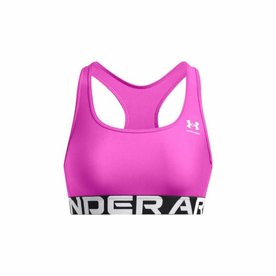 Sujetador Deportivo Under Armour Hg Mid Branded Morado Rosa oscuro