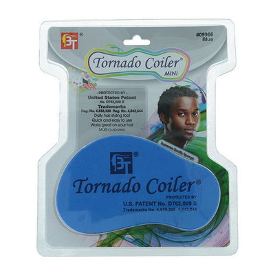 Beauty Town Tornado Coiler Mini Escova Sponge Blue (10 mm)