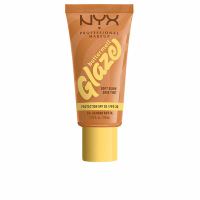Protector Solar con Color NYX BUTTERMELT GLAZE Nº 04-Almond Butta Spf 30 30 ml