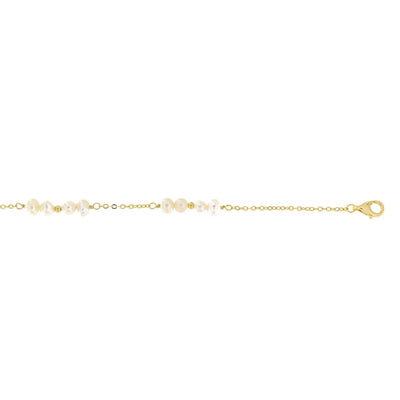 Ladies' Bracelet New Bling 9NB-PRL13B Golden