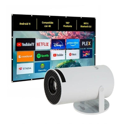 Projector iggual Pack mini proyector + pantalla 120
