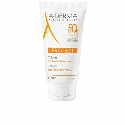 Crema Solar A-Derma Protect Spf 50+ 40 ml Sin perfume
