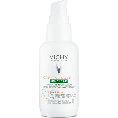 Sun Screen Lotion Vichy Capital Soleil Uv Clear Spf 50+ 40 ml Anti-imperfections