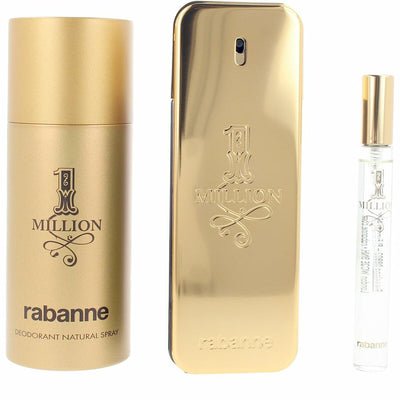 Set de Perfume Hombre Paco Rabanne 1 MILLION 3 Piezas