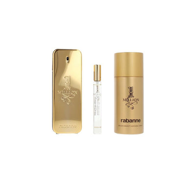 Set de Perfume Hombre Paco Rabanne 1 MILLION 3 Piezas