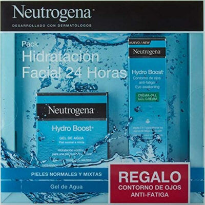 Unisex Cosmetic Set Neutrogena Hydro Boost Gel De Agua Facial 15 ml Gel 2 Pieces