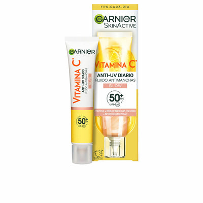 Hydrating Fluid Garnier Vitamin C - Glow 40 ml Anti-stain