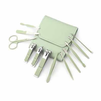 Set de Manicura Paloma Beauties HIGIENE Y BIENESTAR Verde 12 Piezas