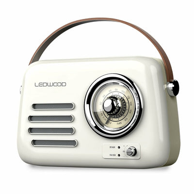 Radio Transistor Ledwood ALMA BLANCO Blanco 30 W