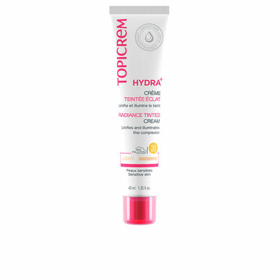 Crema Hidratante con Color Topicrem Hydra+ Claro Spf 50 40 ml