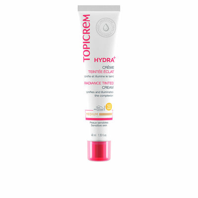 Crema Hidratante con Color Topicrem Hydra+ Medio Spf 50 40 ml