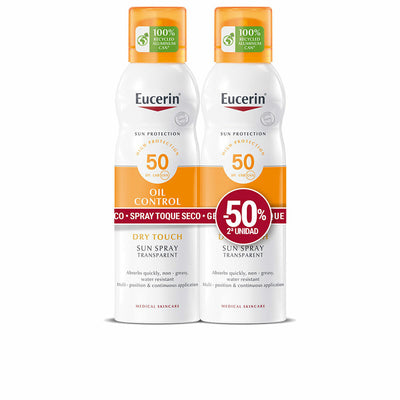 Body Sunscreen Spray Eucerin Sensitive Protect 200 ml x 2 Dry