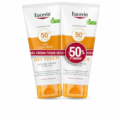 Gel Protector Solar Eucerin Sensitive Protect Spf 50 Spf 50+ 200 ml 50 ml x 2 Seco