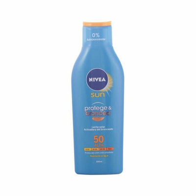 Lait solaire Nivea Sun Broncea Spf 50 200 ml
