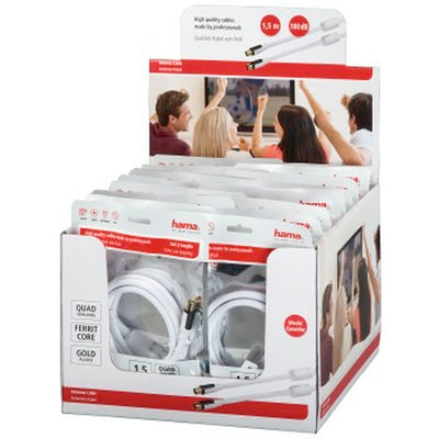 Câble d'antenne Hama 00056578 Blanc 1,5 m