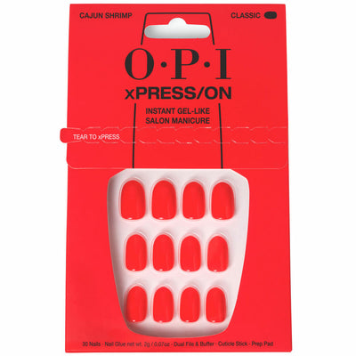 Uñas Postizas Opi #Cajun Shrimp Cajun Shrimp 30 piezas