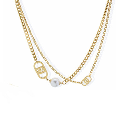 Ladies' Necklace LIU JO LJ2802 Golden