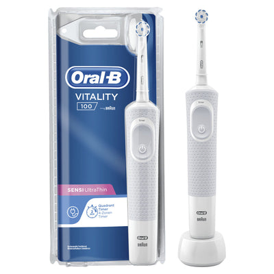 Electric Toothbrush Oral-B VITALITY 100 SENTIVE ULTRA THIN White