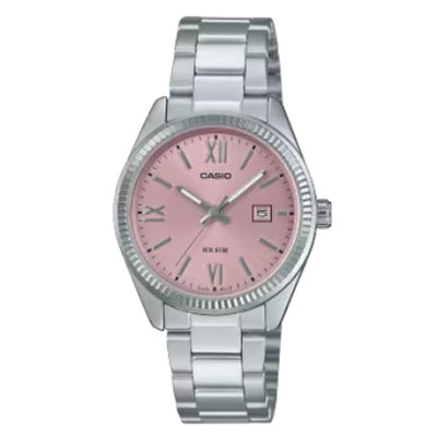 Montre Femme Casio LADY DATE - PINK Argenté (Ø 30 mm)