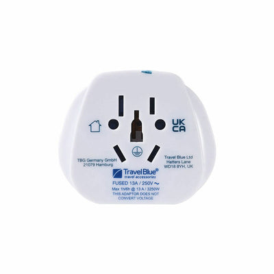 Adaptador de Enchufe Universal de Viaje Travel Blue TB-904 Reino Unido