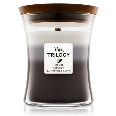 Vela Perfumada Woodwick Trilogy Medium Hourglass Candles