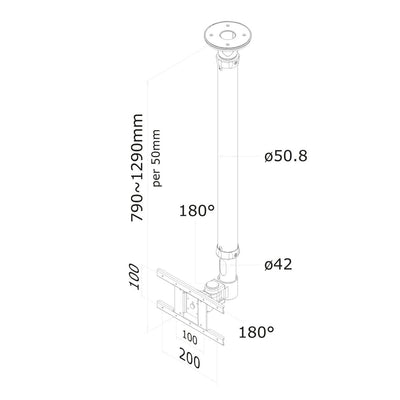 TV Mount Neomounts FPMA-C100WHITE 10