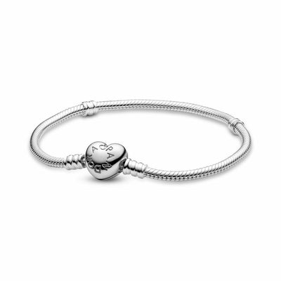 Pulsera Mujer Pandora HEART CLASP SNAKE CHAIN BRACELET