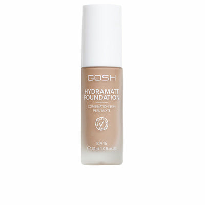 Base de Maquillaje Cremosa Gosh Copenhagen HYDRAMATT Nº 012-Medium Dark-Neutral Spf 15 30 ml