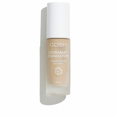 Base de Maquillage Crémeuse Gosh Copenhagen HYDRAMATT Nº 006-Medium Light- Neutral Spf 15 30 ml