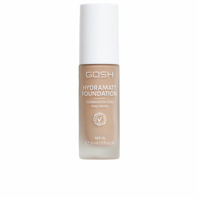 Base de Maquillaje Cremosa Gosh Copenhagen HYDRAMATT Nº 010-Light Dark Red Spf 15 30 ml