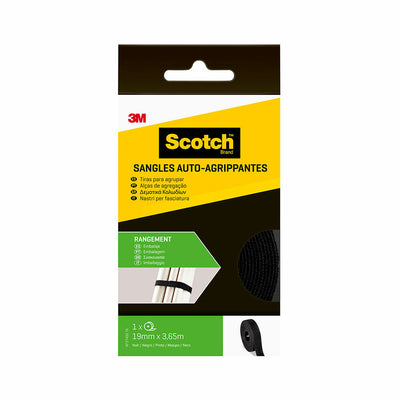 Sujetacables Scotch Negro 19 MM X 3,65 M