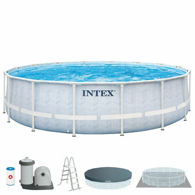 Removable pool Intex Chevron Prism 427 x 107 cm 488 x 122 cm Circular