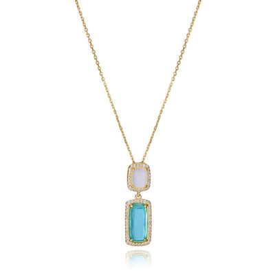 Ladies' Necklace Viceroy 2305C100-59 Golden Blue