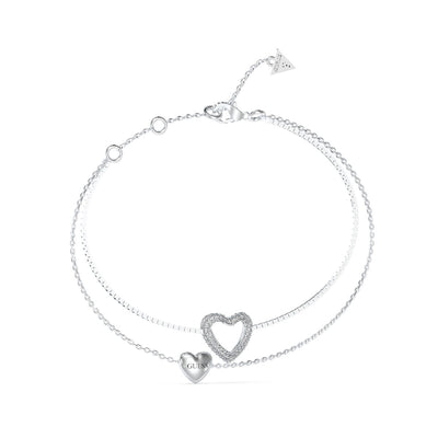 Ladies' Bracelet Guess JUBB05027JWRHS Silver