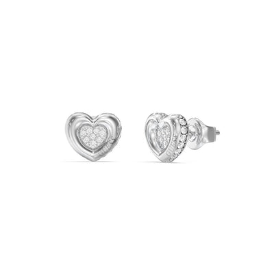 Ladies' Earrings Guess JUBE05466JWRHT-U Silver