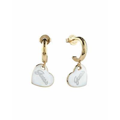 Ladies' Earrings Guess JUBE05151JWYGWHT-U Golden Silver