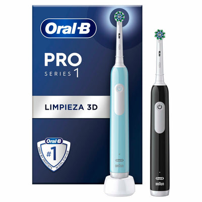 Cepillo de Dientes Eléctrico Oral-B PRO1 DUO (2 Unidades) (1)