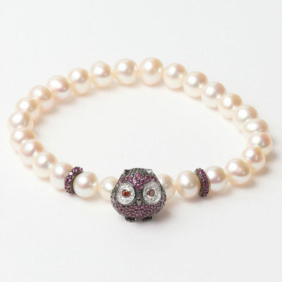 Ladies' Bracelet Lancaster JLA-BR-OWL5WH 16 mm