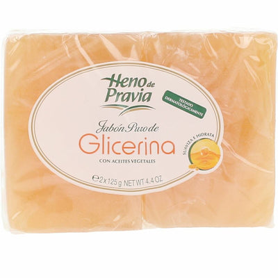 Pastilla de Jabón de Glicerina Natural Heno De Pravia Aceites Vegetales 125 g 2 Unidades