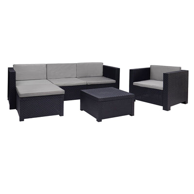 Muebles de Jardín SP Berner 4 Piezas Resina Polipropileno