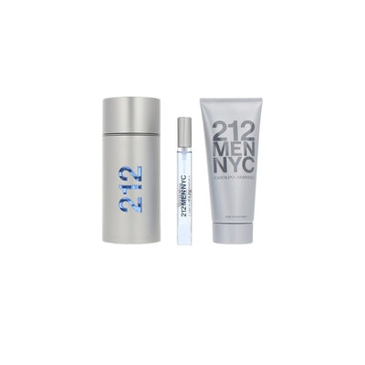 Men's Perfume Set Carolina Herrera 212 NYC MEN 3 Pieces