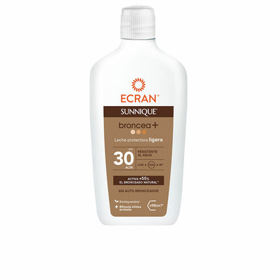 Leche Solar Ecran Sunnique Broncea+ Spf 30 370 ml Ligero