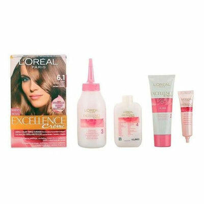 Tinte Permanente L'Oreal Make Up Excellence Rubio Oscuro Ceniza Nº 6,1 Rubio Oscuro Ceniza Nº 6,1-Rubio Oscuro Ceniza 192 ml
