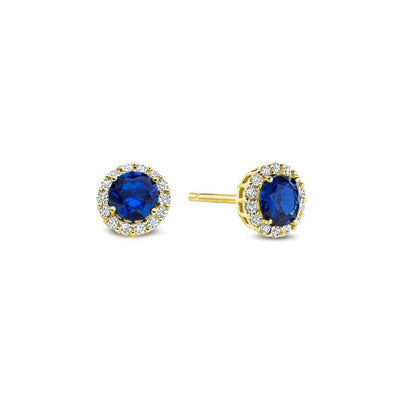 Pendientes Mujer New Bling 9NB-1534 Dorado Azul
