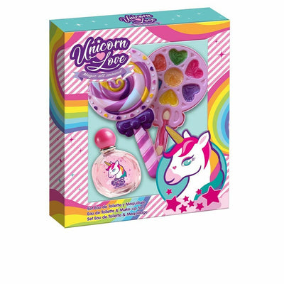 Set de Maquillaje Infantil Unicorn Love Piruleta EDT 9 Piezas