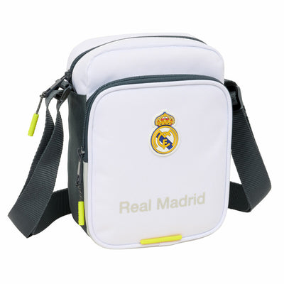 Bolso Bandolera Real Madrid C.F. Blanco 16 x 22 x 6 cm