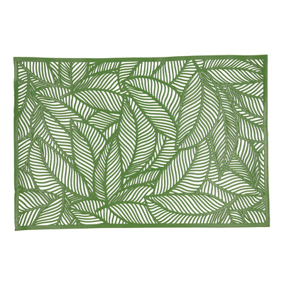 Quid Habitat Green Leaves Placemat 30 x 45 cm (Pack of 12)