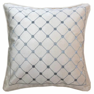 DKD Home Decor Cushion 8424001850327 Grey 45 x 10 x 45 cm White Diamonds