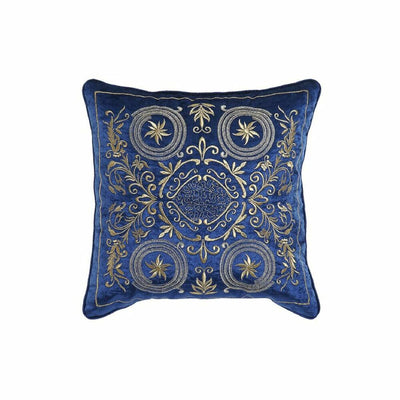 DKD Home Decor Cushion 8424001850341 Blue Gold 45 x 10 x 45 cm